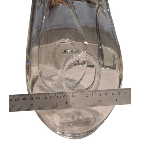 Wine Carafe Decanter with Donut Hole Center made in Poland - Picture 12 of 16